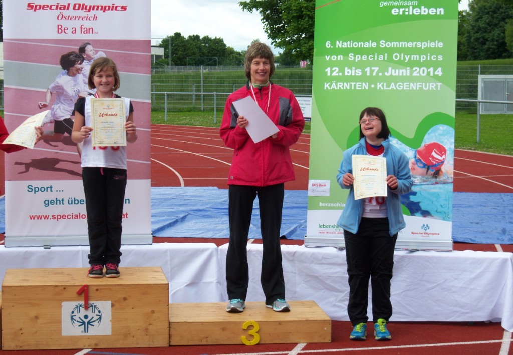 Bild Special Olympics in Klagenfurt 2013 Siegerehrung