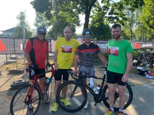 Radfahrer und Läufer beim Ironman 2019 in Klagenfurt 